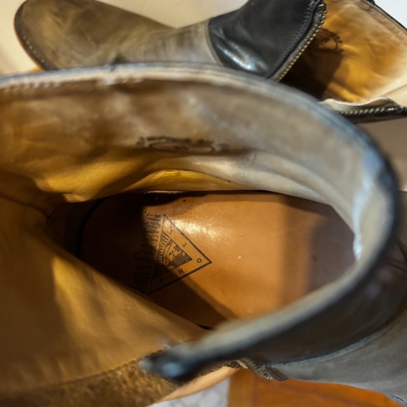 Fluevog Feature Holden contrast ankle boot made in Europe NWT - Picture 7 of 12